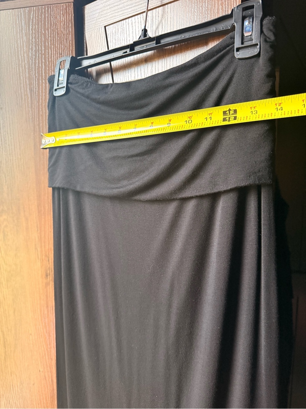 ❌SOLD❌ Joah Brown Tube Dress + Foldover Maxi Skirt Black - Picture 9 of 12